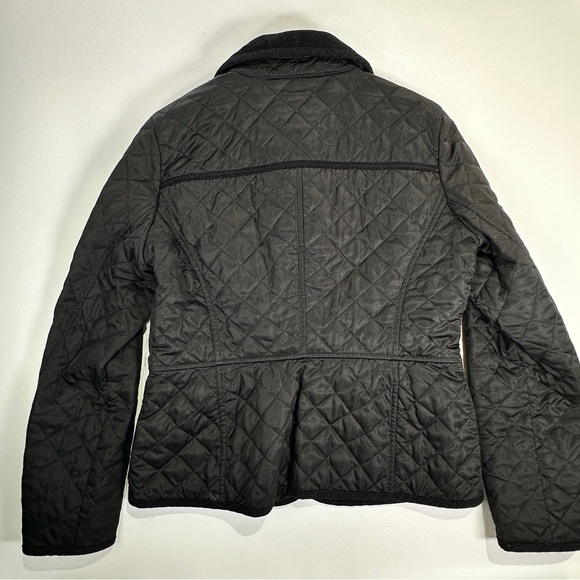 Boden Quilted Jacket Black Corduroy Collar Lightweight US 8 - Picture 4 of 10